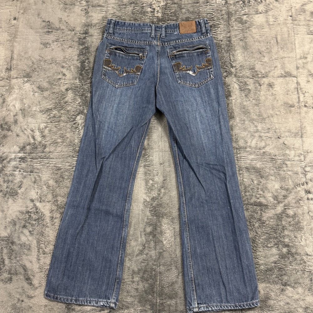 Flypaper Jeans Mens‎ 33x28 Blue Excellent Straight Leg Cotton Zipper Pocket 2065 - Picture 10 of 12